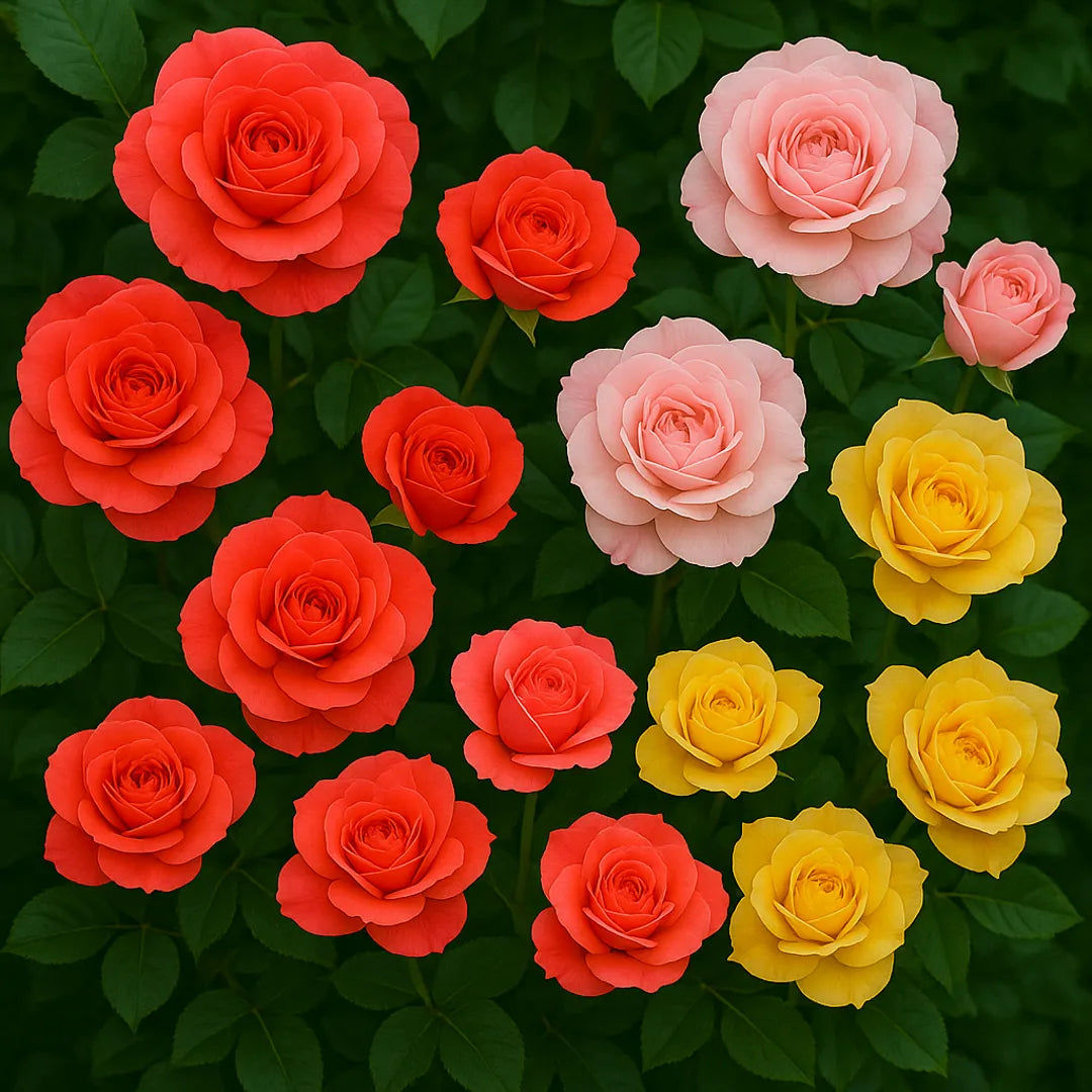 trandafiri floribunda lussoverde